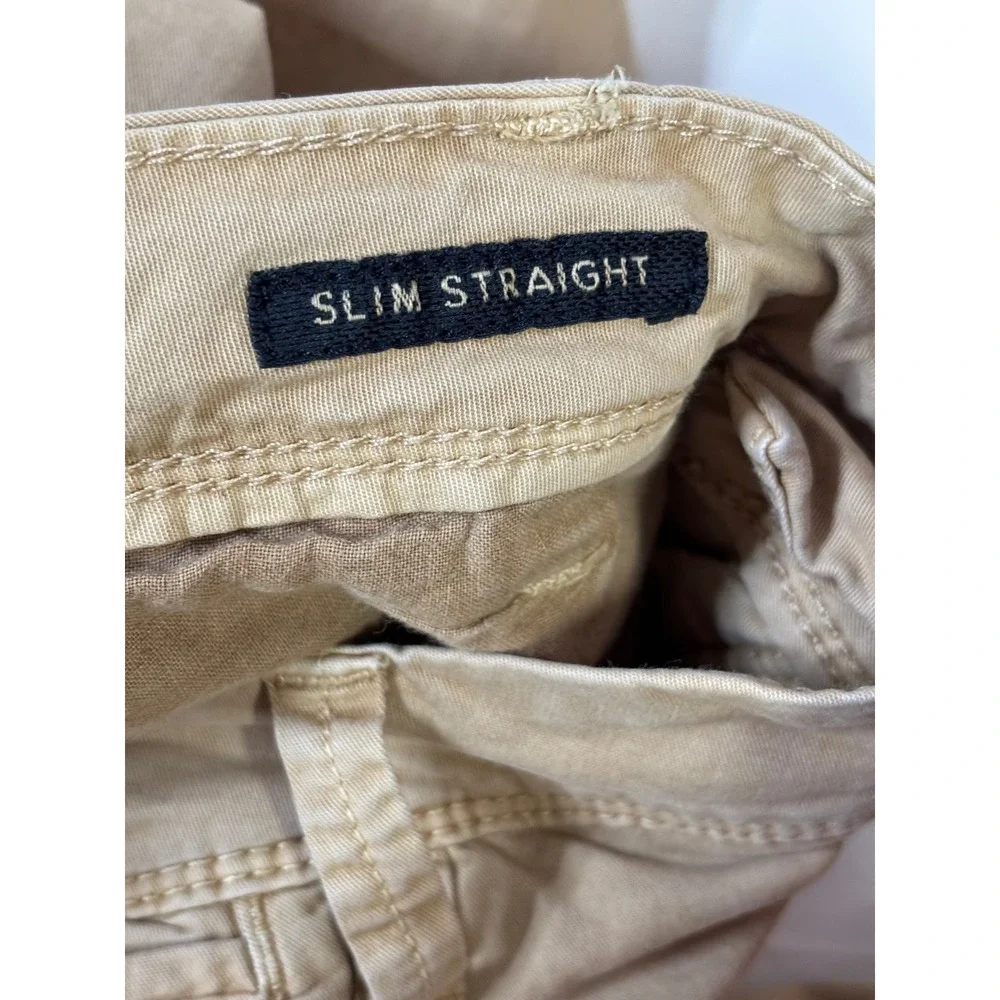 American Eagle Mens Ne(x)t Level Flex Slim Straight Chino Pants Tan Khaki 34x34